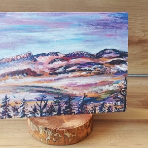 Carte pour correspondance Snowy Saddle Butte