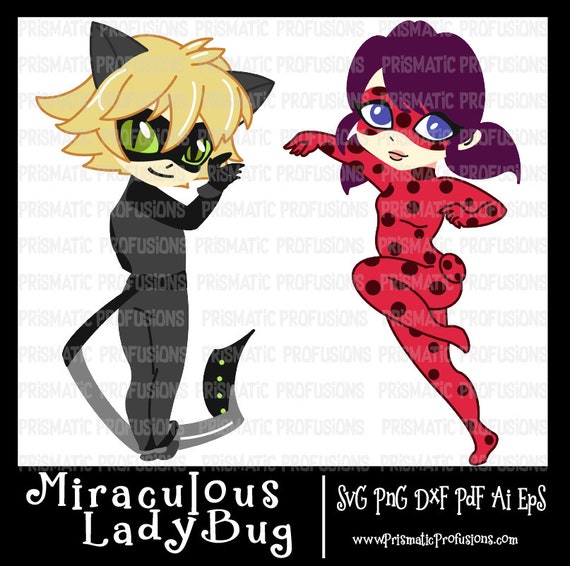 Miraculous Ladybug Svg Cat Noir Svg Miraculous Ladybug Clip Art Cat Noir Clip Art Miraculous Ladybug Cat Noir