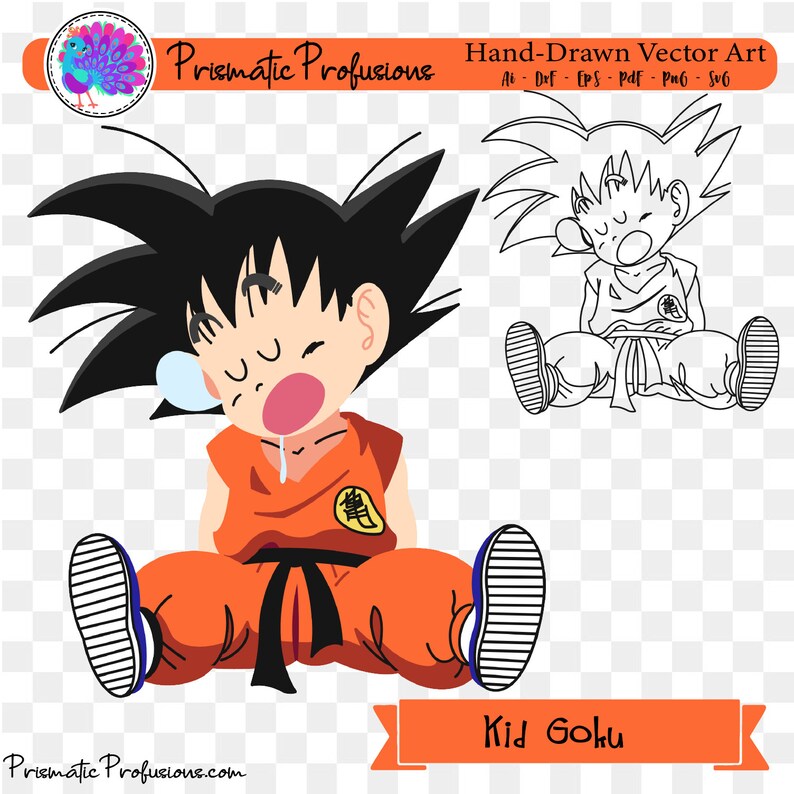Download Dragonball Z Kid Goku Svg Dragonball Z Kid Goku Clipart Dragonball Z Kid Goku Clip Art Art Collectibles