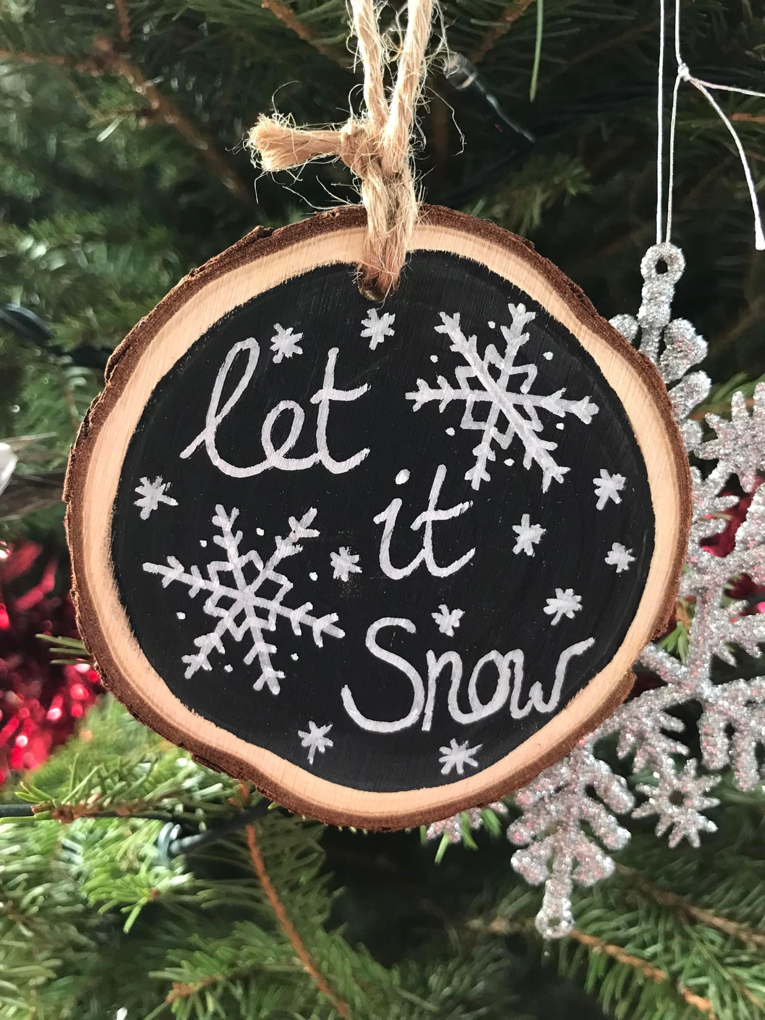 Let It Snow Décoration d'arbre de Noël