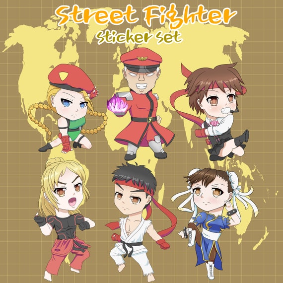 Chibi Anime Girl Sticker Sheet Various Cute Manga Illustrations Kawaii Stickers