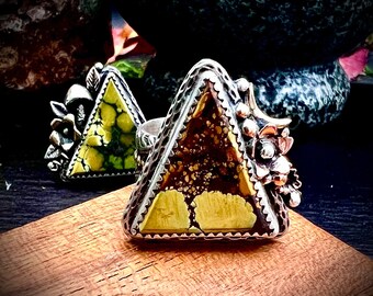 Flaming Autumn Turquoise Ring