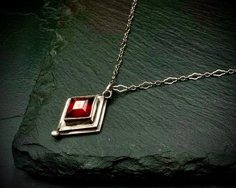 Tiny Garnet Pendant