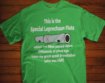 Mobile Leprechaun Tshirt/Alabama Leprechaun Tshirt/Special Leprechaun Flute Shirt/Funny St. Patricks Day shirt/Funny St. Patrick's Day shirt