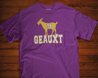 Joe Burrow Geauxt Tshirt//jeaux Burreaux Goat Shirt//joe Borrow