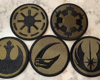 Flight Suit Jedi Patch/NWU III Jedi Patch/Rebel Alliance Patch/Mudhorn Patch/Empire Patch/Clone Army Patch/Republic Patch/Morale Patch/AOR2