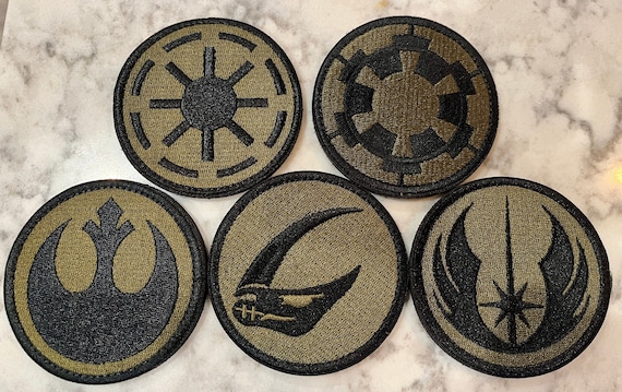 Flight Suit Jedi Patch/NWU III Jedi Patch/Rebel Alliance Patch/Mudhorn Patch/Empire Patch/Clone Army Patch/Republic Patch/Morale Patch/AOR2