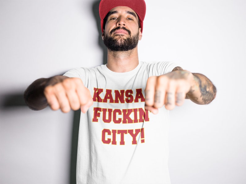Kansas Fuckin' City Tshirt/Kansas City Football T-Shirt/Women's Kansas City Football shirt/Men's Kansas City Football Gift/Kansas City Shirt image 7