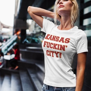 Kansas Fuckin' City Tshirt/Kansas City Football T-Shirt/Women's Kansas City Football shirt/Men's Kansas City Football Gift/Kansas City Shirt image 6