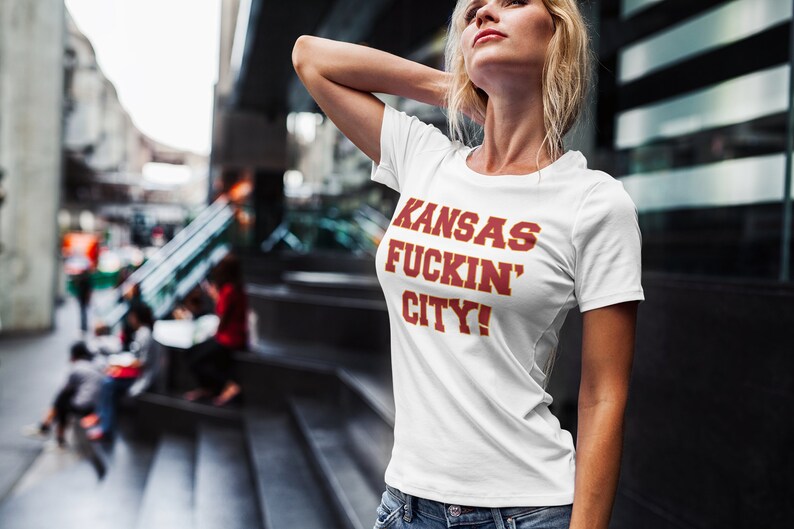 Kansas Fuckin' City Tshirt/Kansas City Football T-Shirt/Women's Kansas City Football shirt/Men's Kansas City Football Gift/Kansas City Shirt image 6