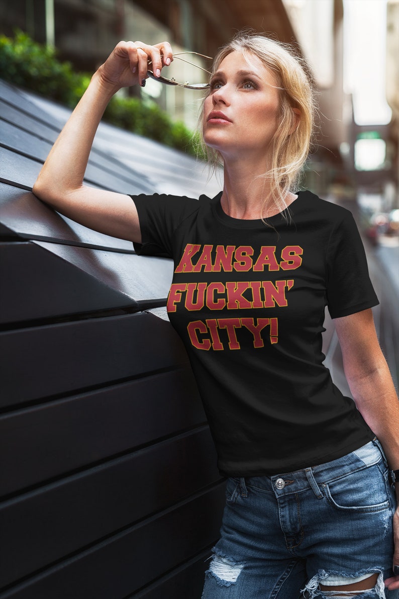 Kansas Fuckin' City Tshirt/Kansas City Football T-Shirt/Women's Kansas City Football shirt/Men's Kansas City Football Gift/Kansas City Shirt image 3