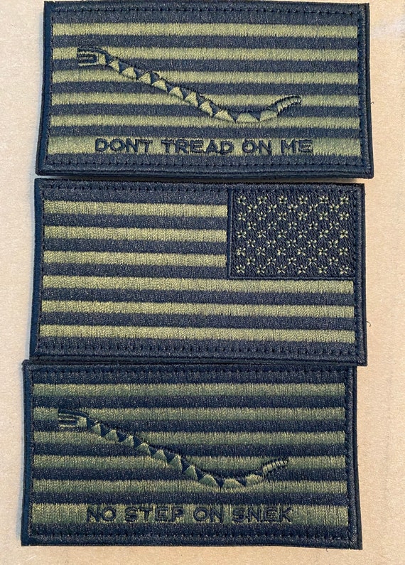 Updated: Funny No Step on Snek Patch/dtom Patch/nwu Patch/tactical Patch//morale  Patch/us Flag Patch/tactical Military Flag/gadsden Flag 