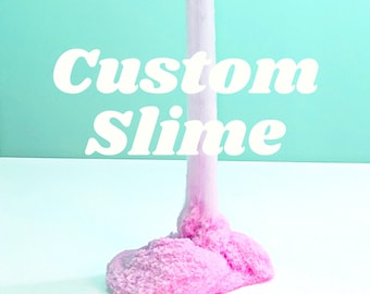 Custom Slime  -Scoopable, Inflating, Soft, Crunchy Bubble Pops, 8oz.