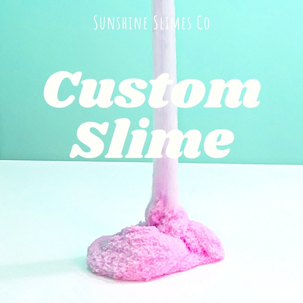 Custom Slime  -Scoopable, Inflating, Soft, Crunchy Bubble Pops, 8oz.