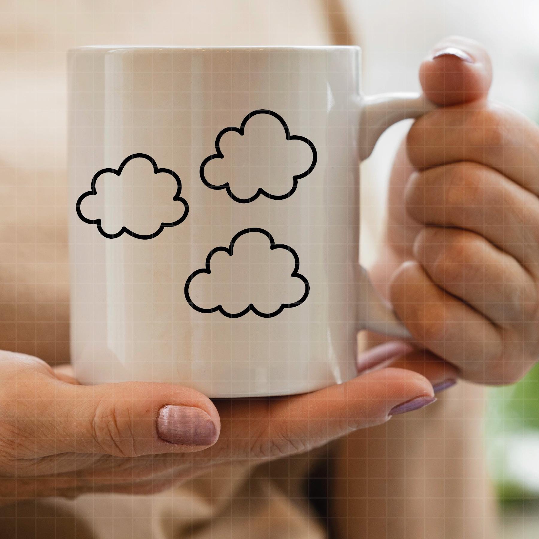 959 - Clouds Outline Pack Bundle SVG, EPS, PNG - Cloud Silhouette Cut ...