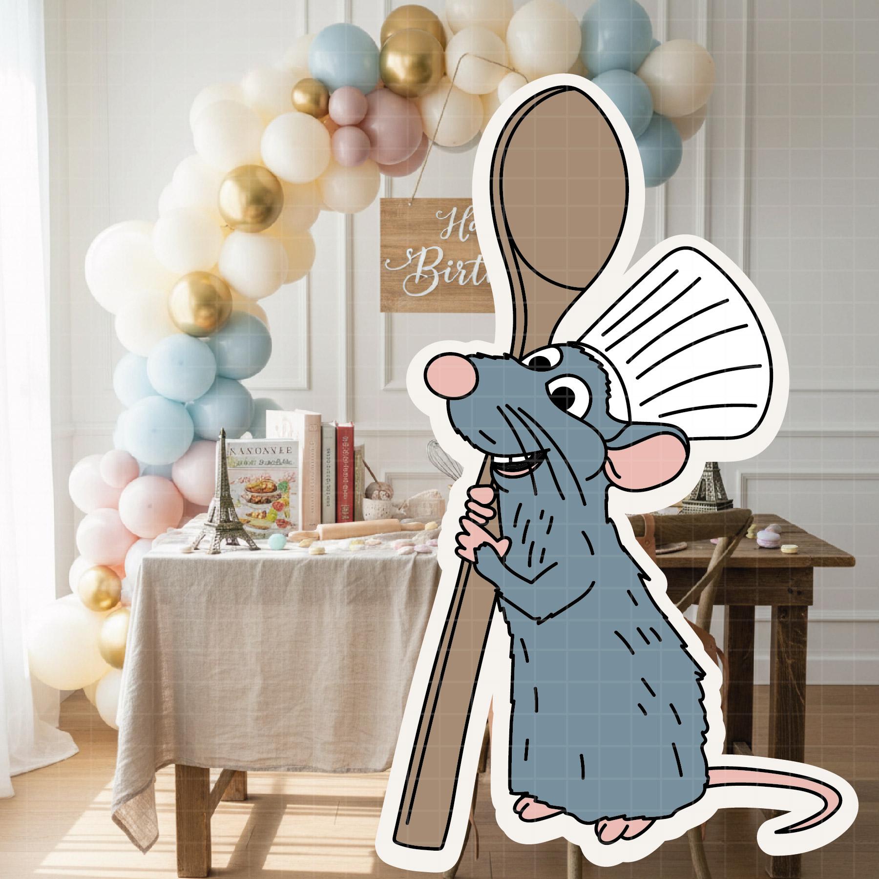4770 - Ratatouille Pack Bundle Cutout PNG PDF 60" Large Party