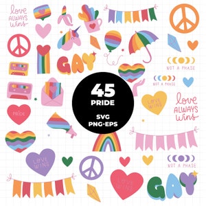 1437 - Stolz LGBTIB+ Clipart SVG, EPS, PNG - Liebe ist Liebe Clipart Vektor. Sofort Download/kommerzielle Nutzung Pride lgbtibq+