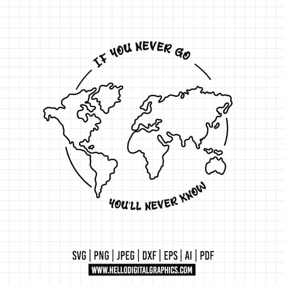 1008 - Travel, Mapamundi & World Map SVG (and Different