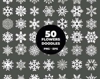 COD74 - Snowflake Clipart (EPS and PNG Format). Snowflake Clipart Vector.