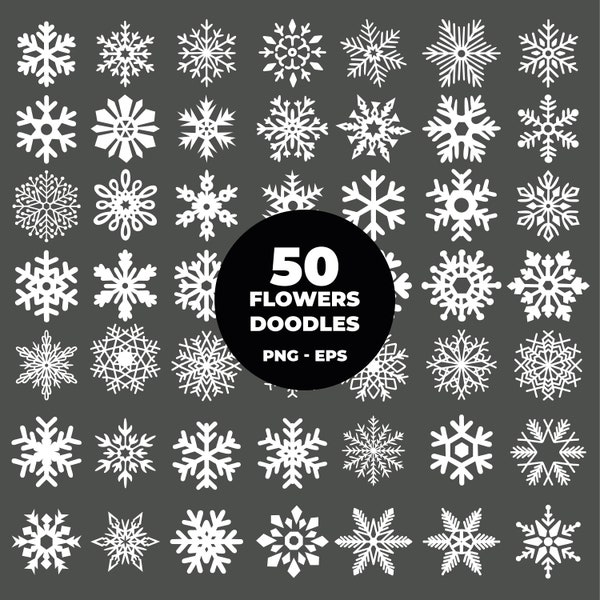 COD74 - Snowflake Clipart (EPS and PNG Format). Snowflake Clipart Vector.