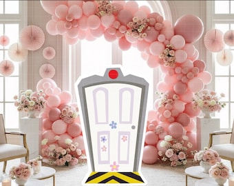 4414 - Monster Inc. Recorte PNG PDF de 60" Decoración grande para fiesta, fondo de cumpleaños para baby shower, imprimible Disney