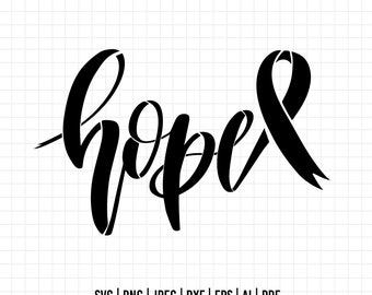 COD34 - Hope SVG (And different formats). Hope Clipart Vector.