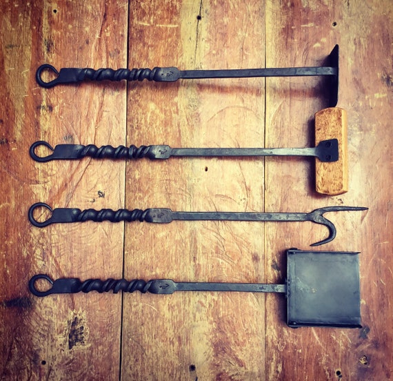 Wood Furnace / Wood Stove Tools / Fireplace Tools Five Piece Etsy