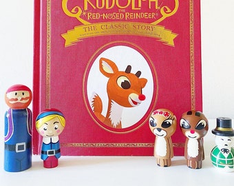 Rudolph Peg Doll Set | Christmas Peg Dolls