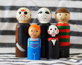 Horror Movie Pegs | Scary Movie Pegs