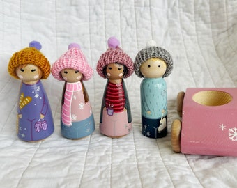 Winter Wonderland Peg Doll Set