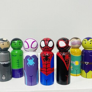 Spidey and Friends Peg Dolls image 2