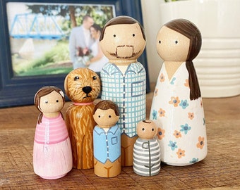 DETAILED Custom Peg Doll Family