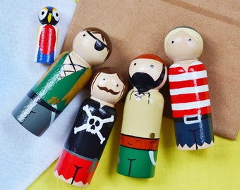 Pirate Peg Doll Set