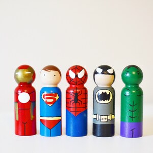 Superhero Peg Dolls | JUMBO