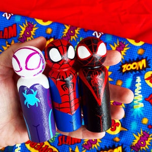 Spidey and Friends Peg Dolls image 1