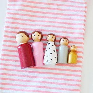 Sweetheart Peg Doll Family Valentine's Day Kids Gift image 2