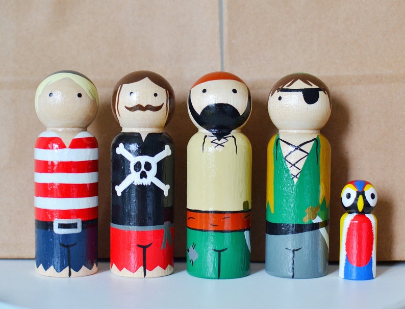 Pirate Peg Doll Set image 2