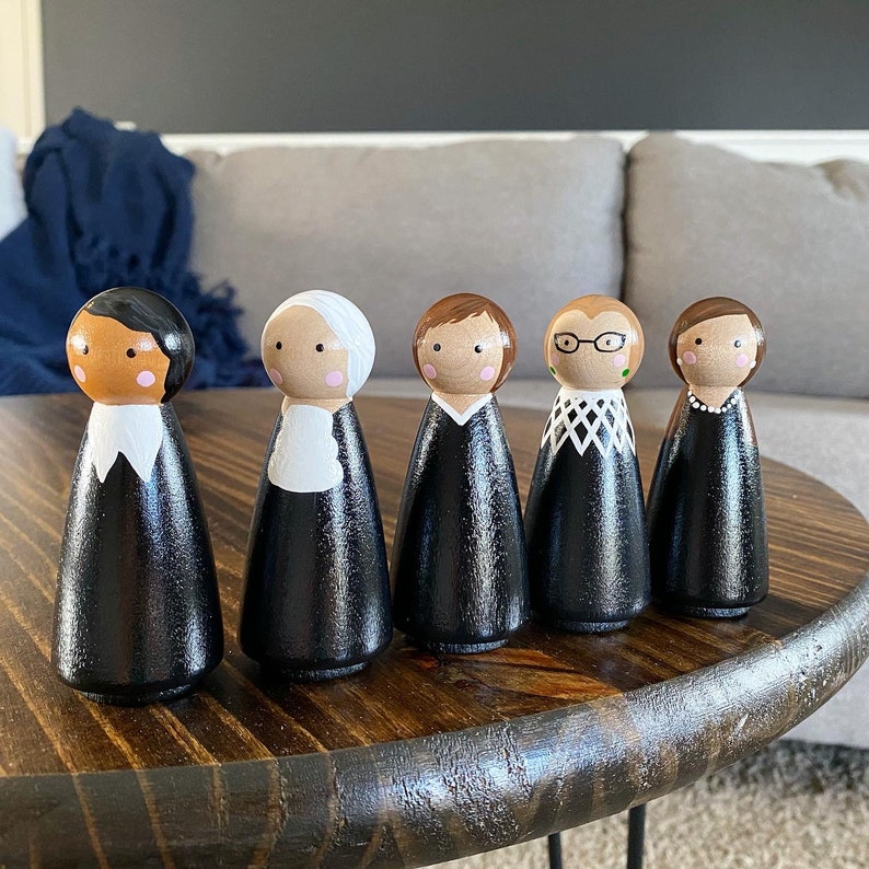 The Women of the Supreme Court Peg Dolls Ruth Bader Ginsburg image 2