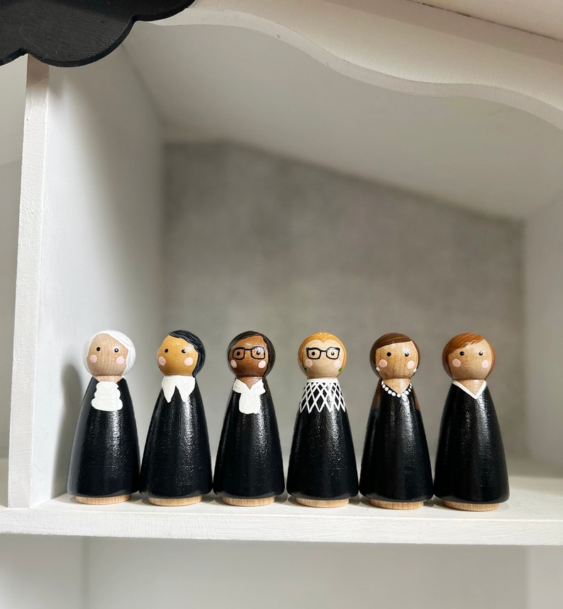 The Women of the Supreme Court Peg Dolls Ruth Bader Ginsburg image 7