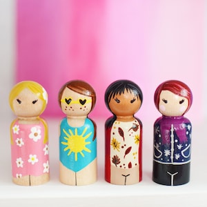 Seasons Peg Doll Set