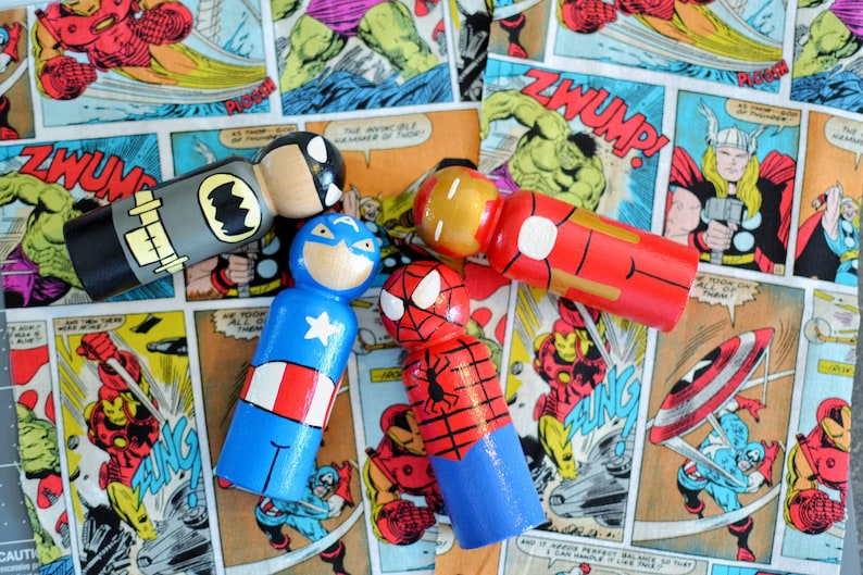 Superhero Peg Dolls JUMBO image 5