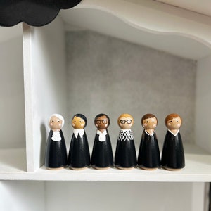 The Women of the Supreme Court Peg Dolls Ruth Bader Ginsburg image 1