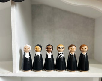 The Women of the Supreme Court | Peg Dolls | Ruth Bader Ginsburg