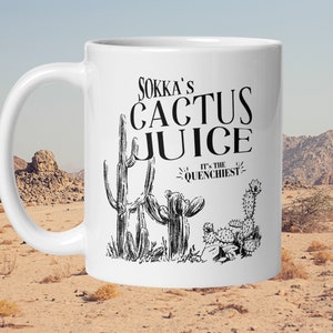 Drink Cactus Juice Mug Avatar The Last Airbender Tea Mug ATLA TLOK Coffee Mug Sokka Waterbender Anime Gifts For Her Uncle Iroh Aang Appa