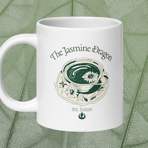 Uncle Iroh Jasmine Dragon Delectable Tea Deadly Poison Mug Avatar the Last Airbender ATLA TLOK White Glossy Coffee Mug Anime Gifts for Her