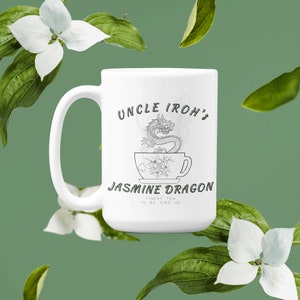 Uncle Iroh Jasmine Dragon Delectable Tea Deadly Poison Mug Avatar the Last Airbender ATLA TLOK White Glossy Coffee Mug Anime Gifts for Her
