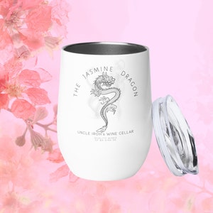 Uncle Iroh Jasmine Dragon Wine Glass Wine Tumbler Avatar the Last Airbender ATLA TLOK Mug Anime Gifts for Her Ba Sing Se Delectable Wines