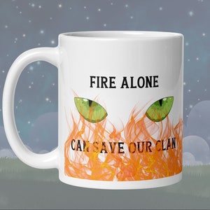 Warrior Cats Merch Firestar Mug Into The Wild Erin Hunter Book Lover Coffee Mug Tea Mug Gifts for Her Gifts for Book Lover Warrior Cats Mug