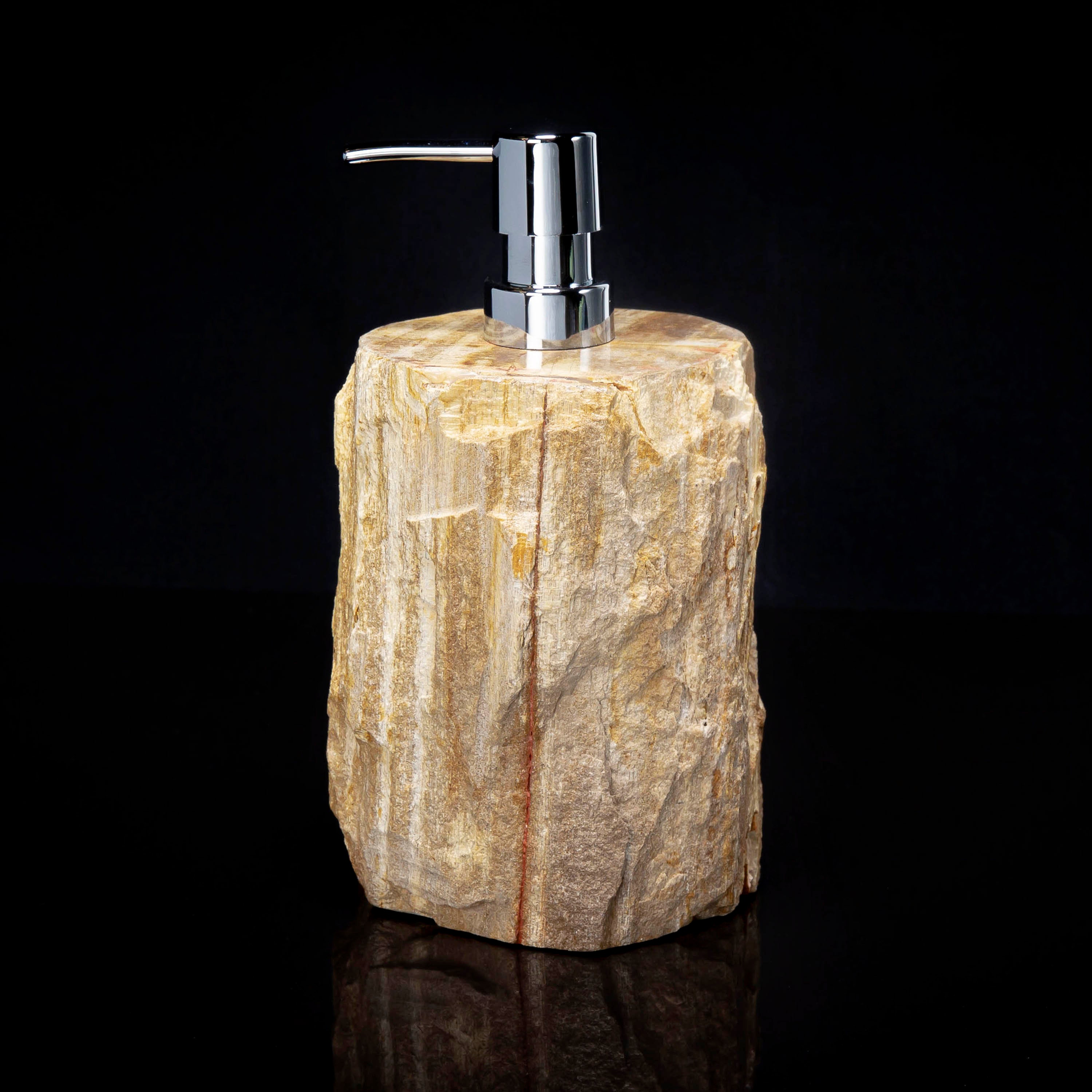 Petrified Wood Soap Or Lotion Pump Dispenser