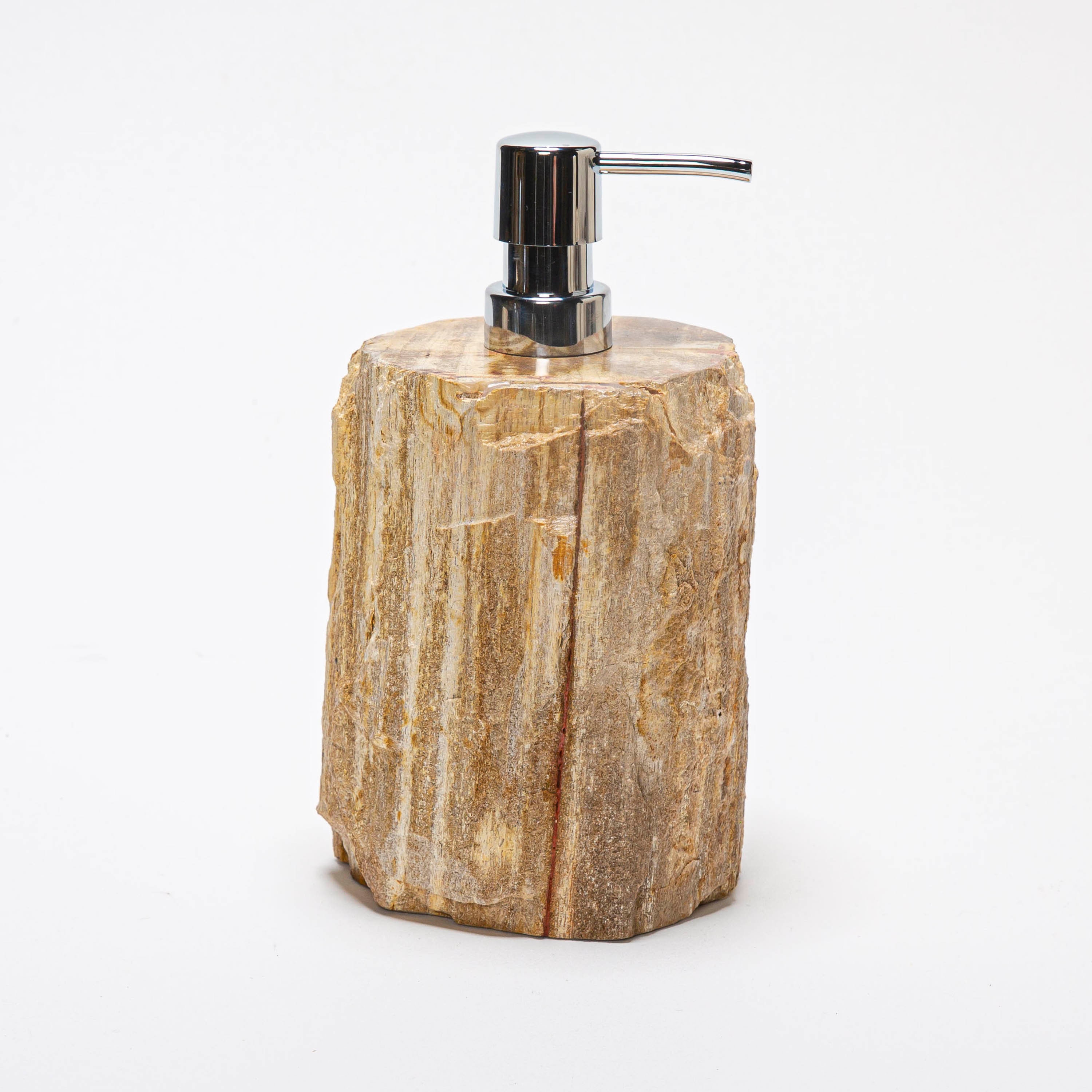 Petrified Wood Soap Or Lotion Pump Dispenser
